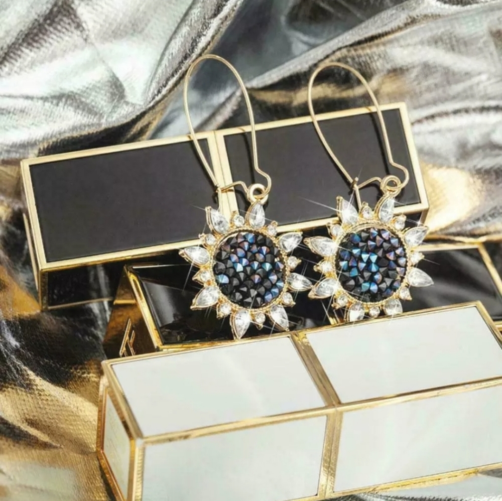 Sunflower Drop Earrings
